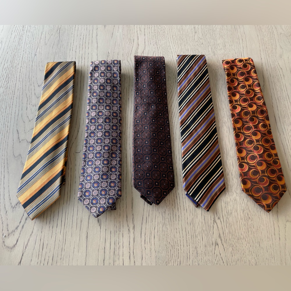 Men’s 5 Tie Lot - Talbot, Paul Simon, JZ Richards, Nordstrom